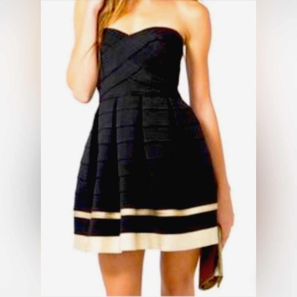 Alythea Elegant Black and gold wrap  Dress with straps